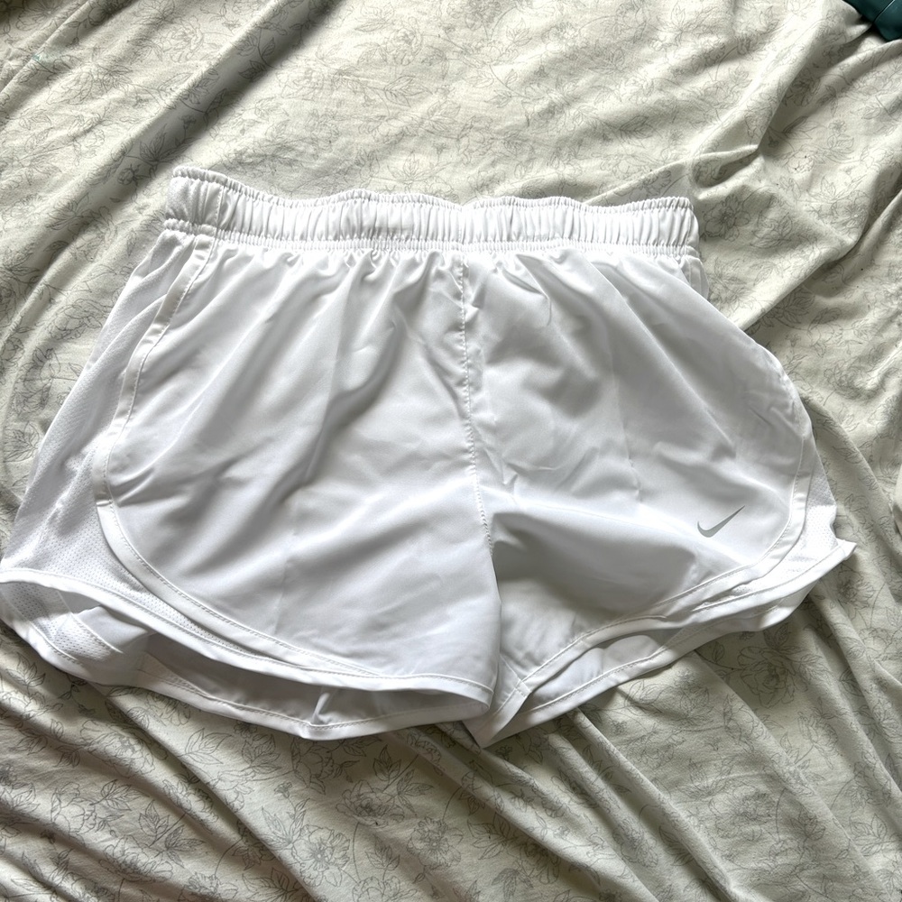 NWOT nike drift white shorts; small